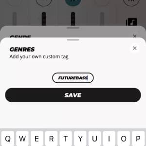 Choose Your Favourite Music 

As part of the process to create a song on Djaminn, you’ll choose your favourite genres. This helps Djaminn recommend music you’d enjoy and feel inspired to contribute to. You can even add a custom genre if your preferred one isn’t listed.
