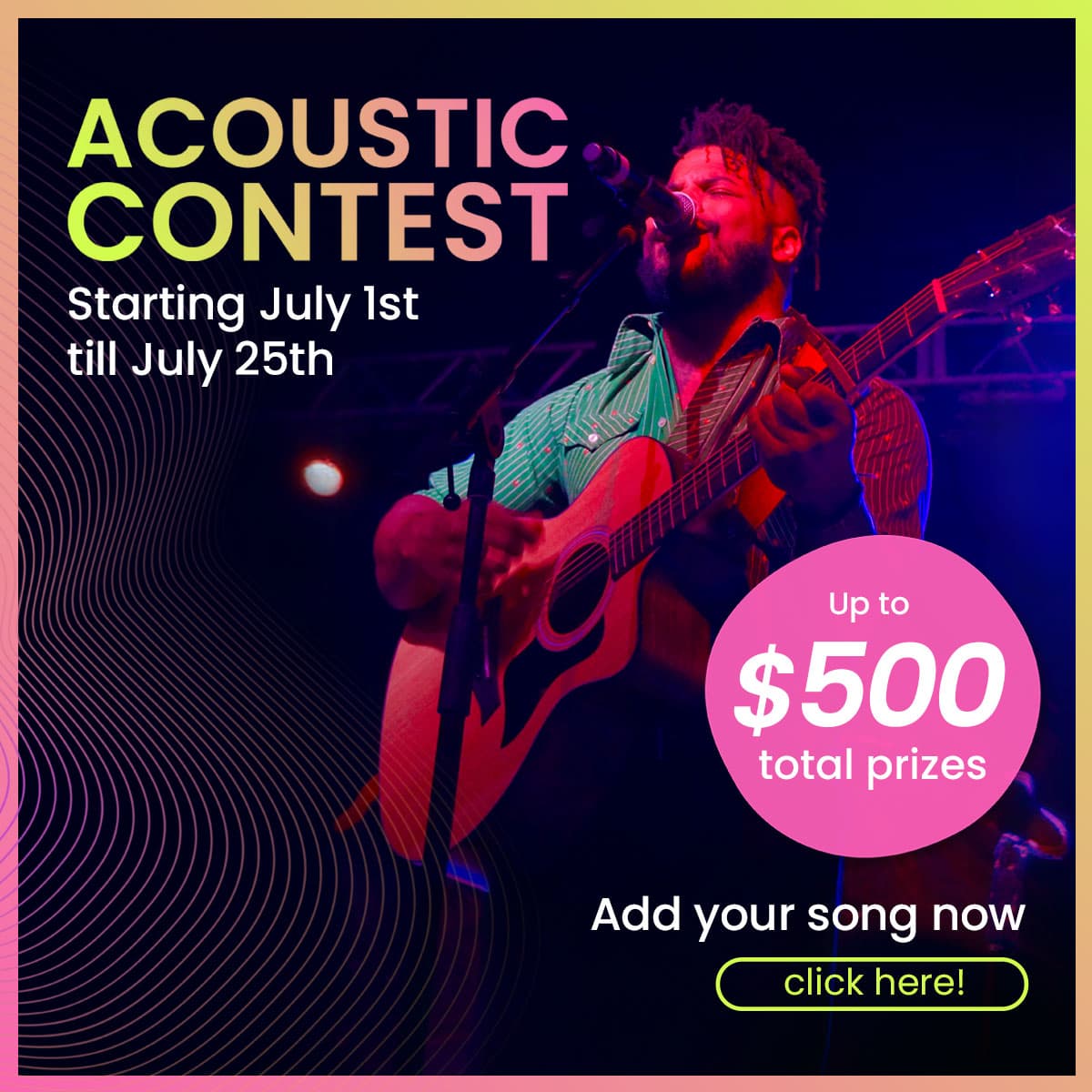 Showcase your musical talent and stand a chance to win exciting prizes